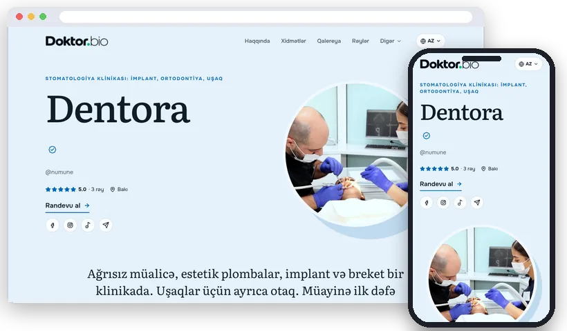 Təbəssüm: Stomatologiya klinikası: implant, ortodontiya, uşaq